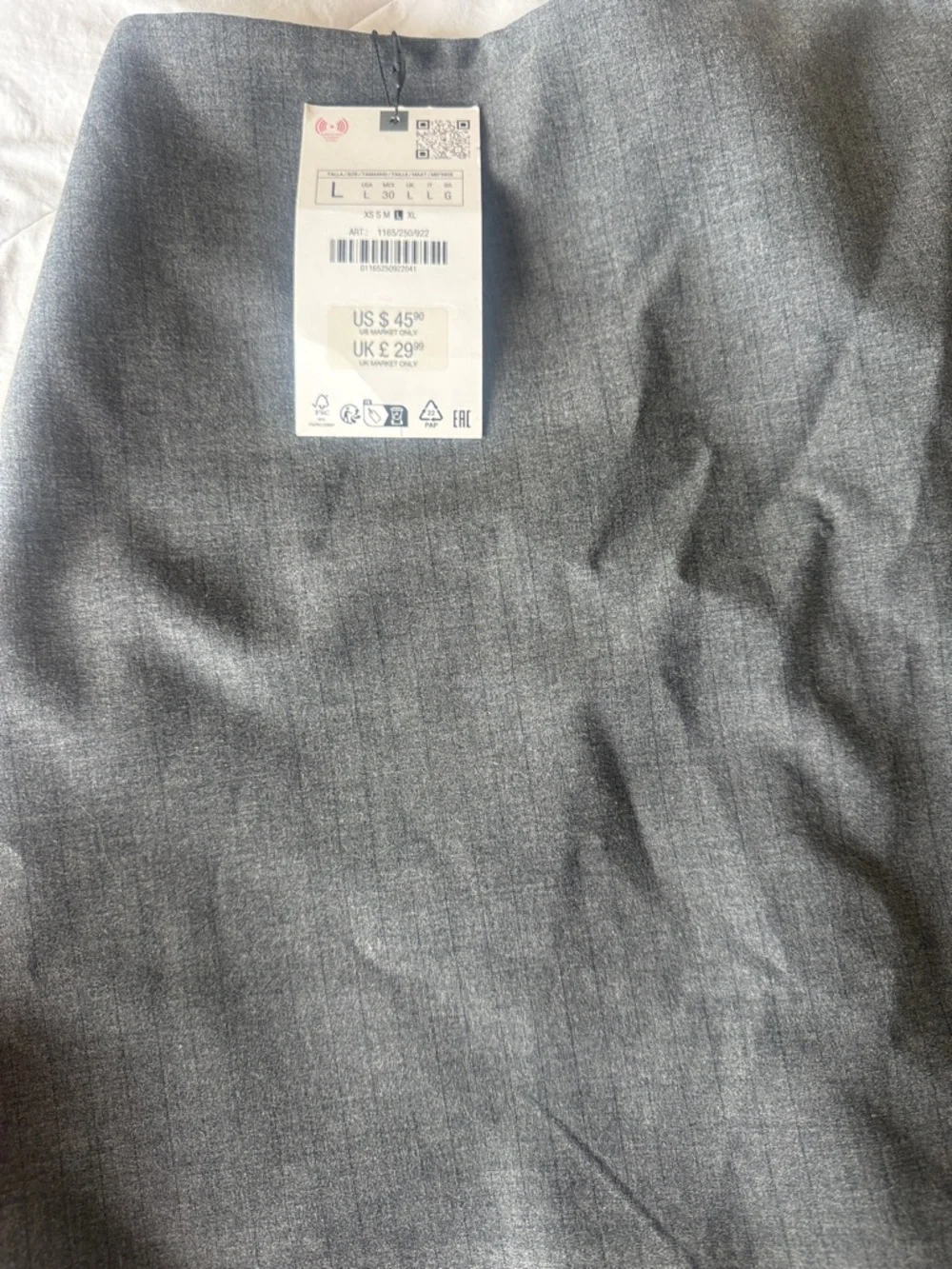 Zara Grey Skort 1165/250/922